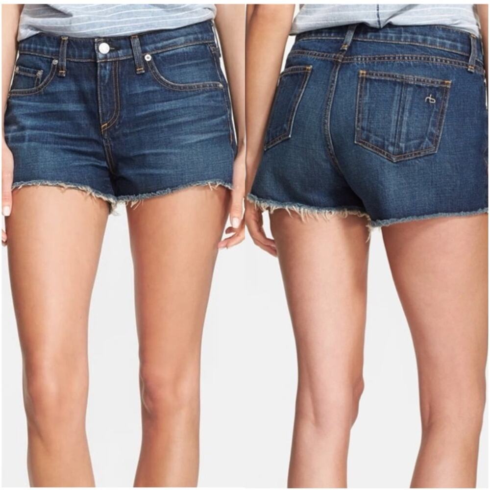 rag & bone High Rise Mila Short in Doheny Wash - Picture 9 of 10
